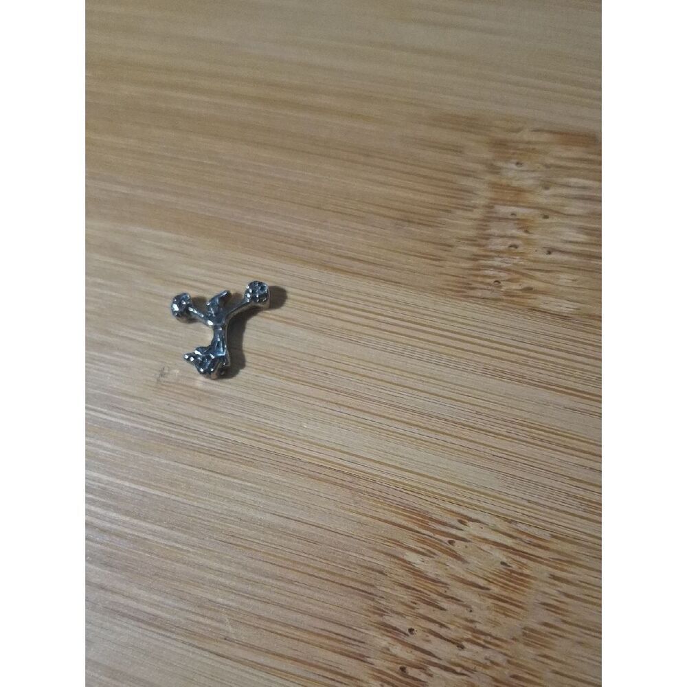 Silver-Tone Cheerleader Charm For Floating Lockets